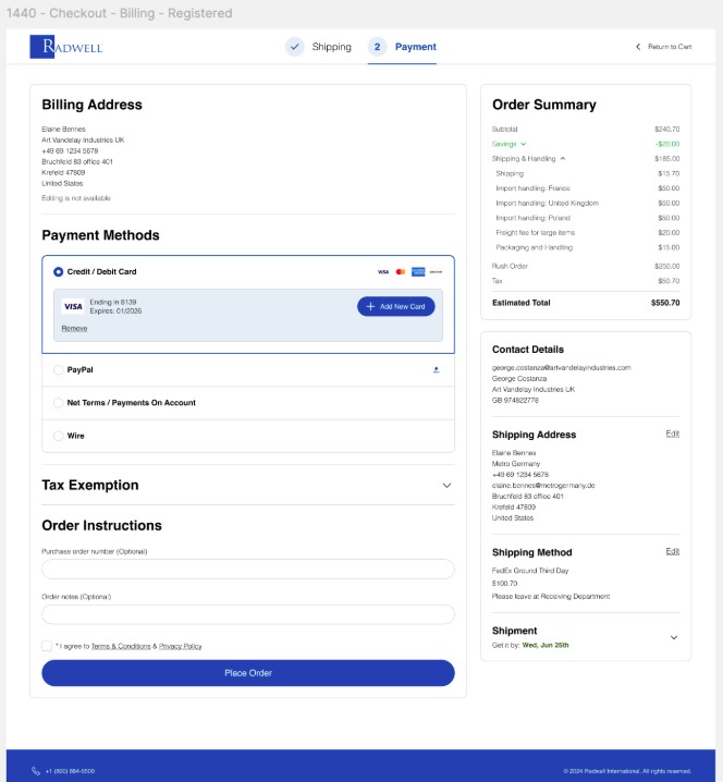 Radwell Mobile Experience